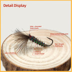CDC Dry Fly Lure Hand-Tied with Genuine CDC Fibers Sharp Hook & Lifelike Insect Shape Fly Fishing