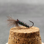 CDC Dry Fly Lure Hand-Tied with Genuine CDC Fibers Sharp Hook & Lifelike Insect Shape Fly Fishing