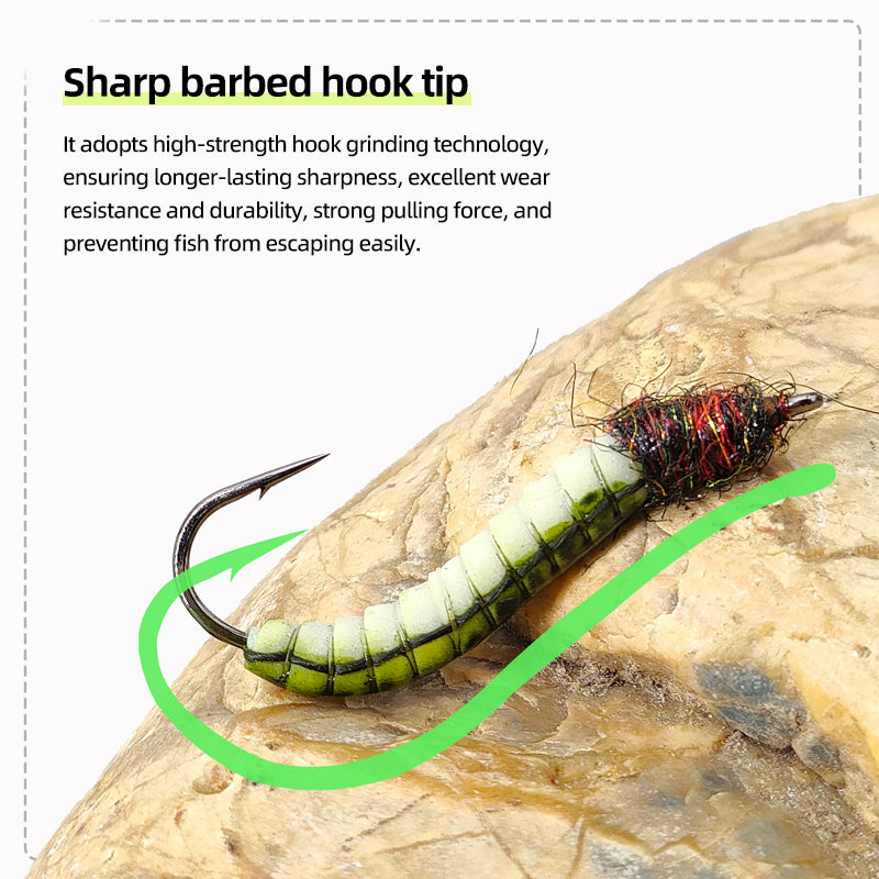 Stonefly Nymph Worm-Style Fly Fishing Lure, Trout / Salmon Specific