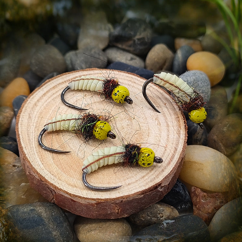Tungsten Bead Head Wet Nymph Fast Sinking Fly Trout and Bass Fishing Lures 10# River Lake