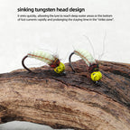 Tungsten Bead Head Wet Nymph Fast Sinking Fly Trout and Bass Fishing Lures 10# River Lake