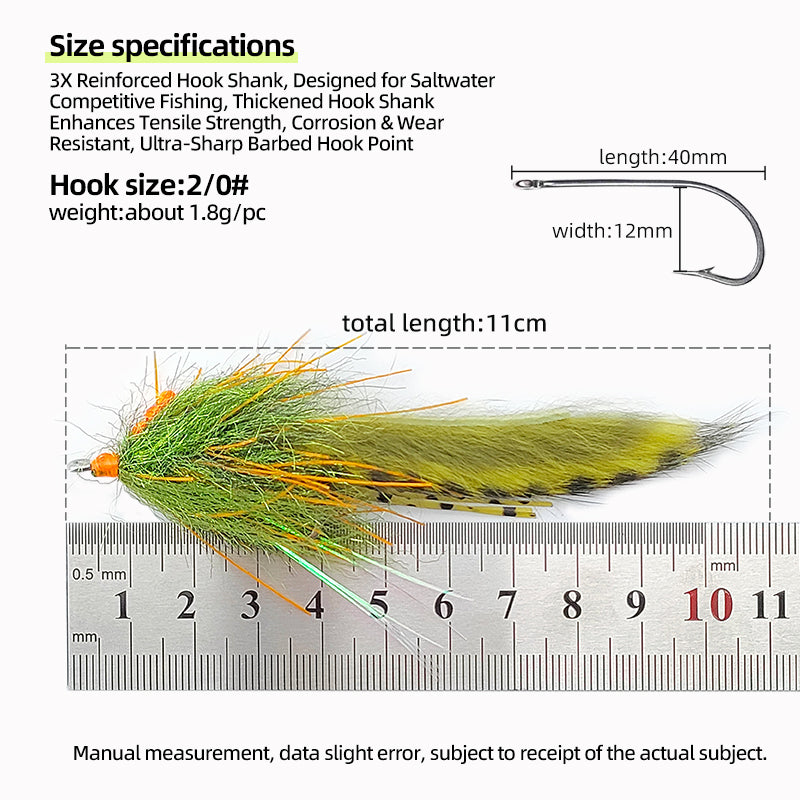 Zonker Streamers Fly Fishing Flies for Trout/Bass/Tilapia