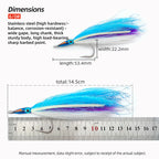 Tarpon Streamers Fly Lures with Stainless Steel Hooks