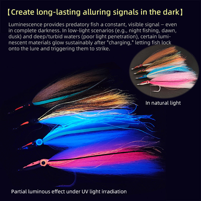 Tarpon Streamers Fly Lures with Stainless Steel Hooks