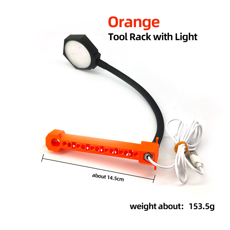 Magnetic Fishing Rod Holder with Fly Tying Tools Hackle Gauge Line Holder Bead and Bare Hook Tray-Plier Type