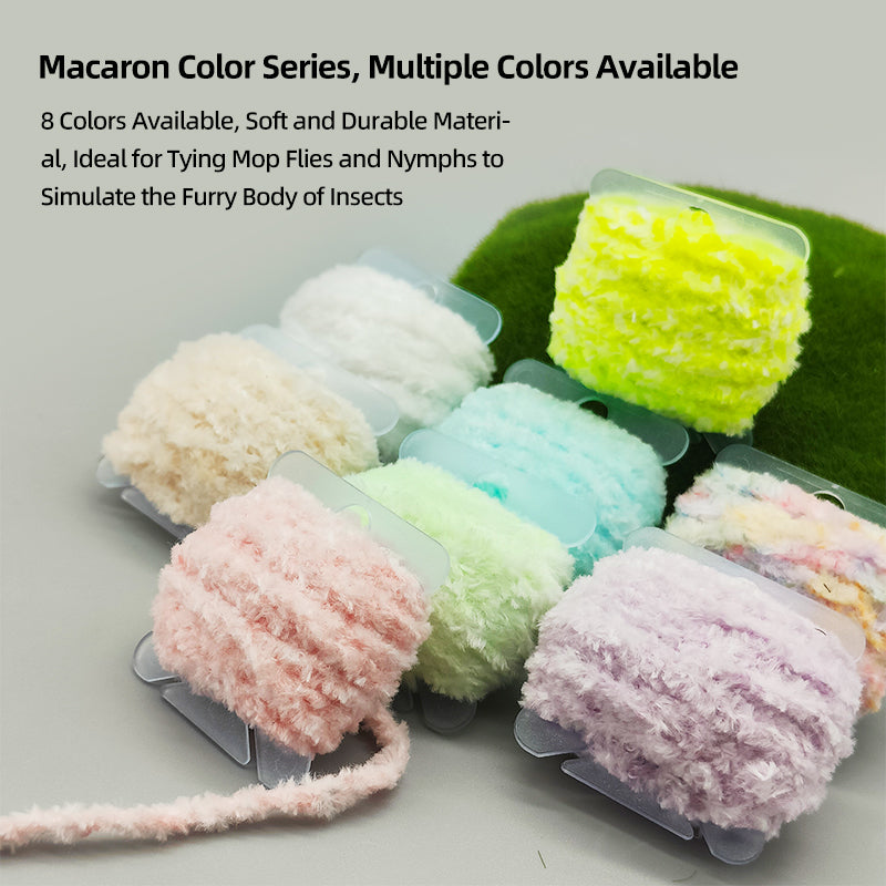 5 Meters Per Roll Luminous Chenille Yarn for Fly Fishing Tying Material for Tying the Body of Woolly Bugger-Style Fly Lures