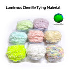 5 Meters Per Roll Luminous Chenille Yarn for Fly Fishing Tying Material for Tying the Body of Woolly Bugger-Style Fly Lures