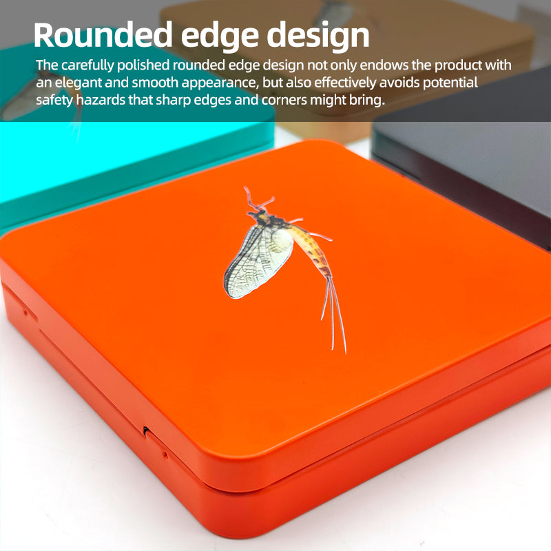 Colorful Metal Dry Fly Bait Essential Fly Fishing Tools & Accessories Box Included