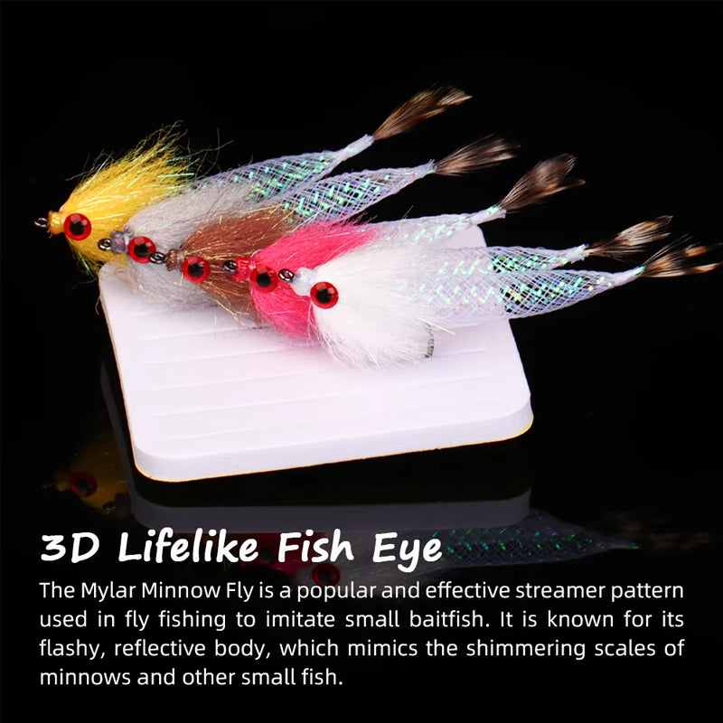 3D Fish - Eye Polyester Film Small Fish Fly Flash Tube Flowing - Light Flying Fish