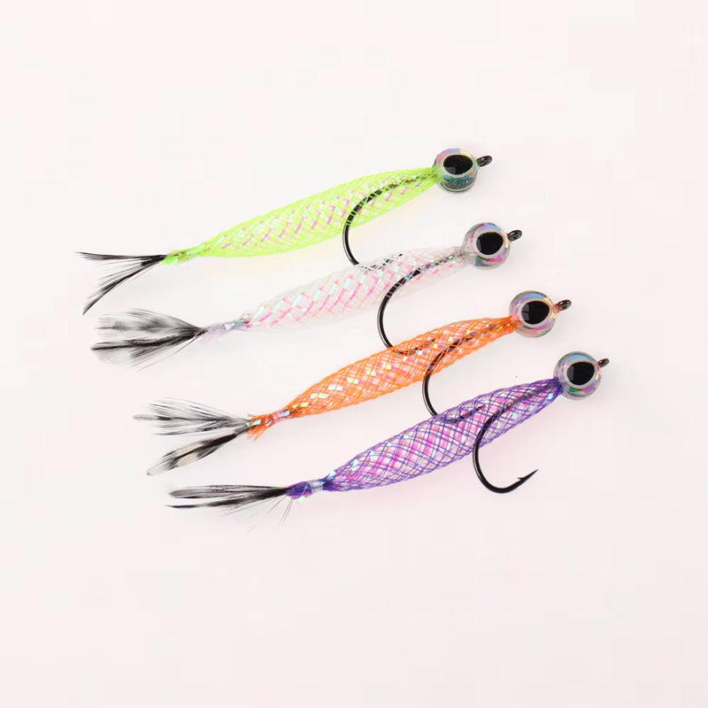 Mylar Minnow Epoxy 3D Fish Eye Floating Smelt Flies