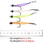 Mylar Minnow Epoxy 3D Fish Eye Floating Smelt Flies