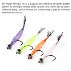 Mylar Minnow Epoxy 3D Fish Eye Floating Smelt Flies