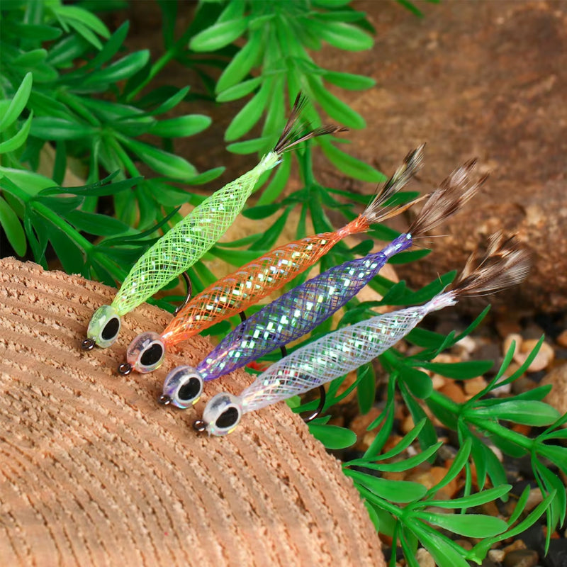 Mylar Minnow Epoxy 3D Fish Eye Floating Smelt Flies