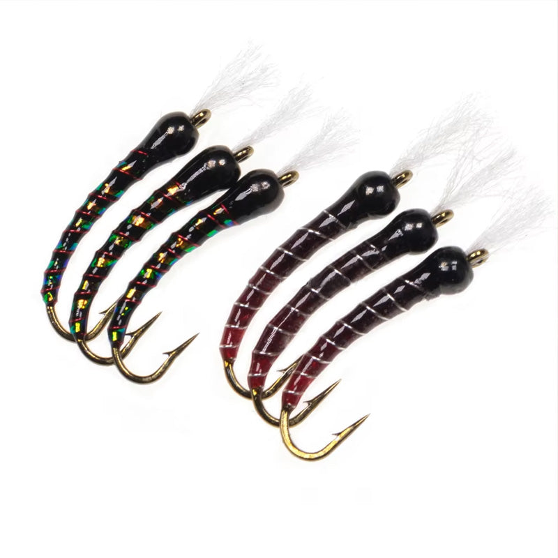 Trout Grayling Epoxy Brass Bead Head Perdigon Nymphs Fishing Fly Lure Bait