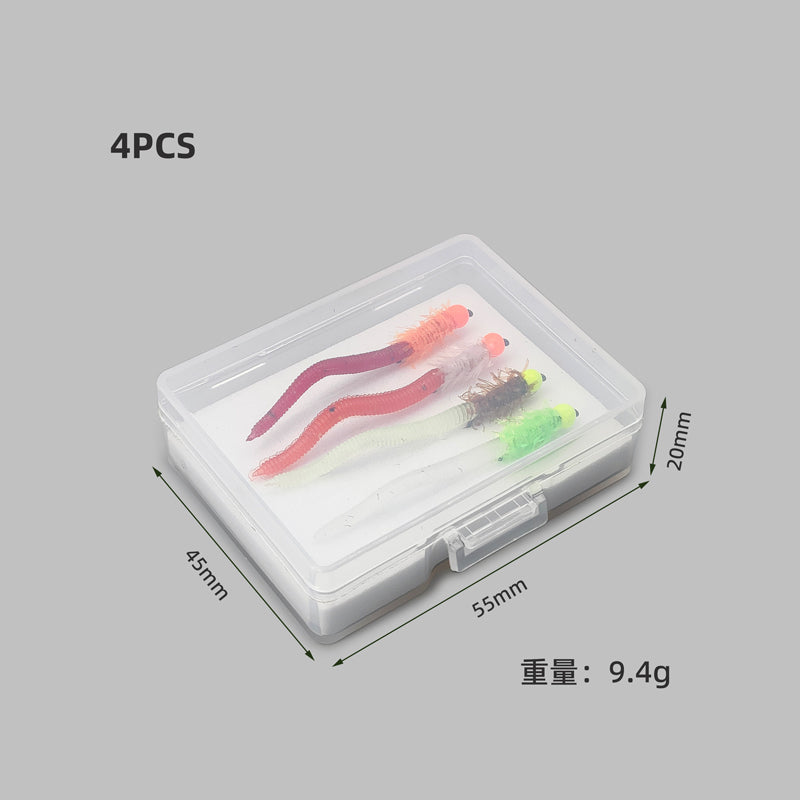 Squirmy Worm Fly Luminous Soft-Bait Trout Lure Fly Fishing Lure