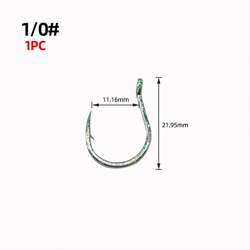 Saltwater Boat Fishing Tube Eye Jigging Hook