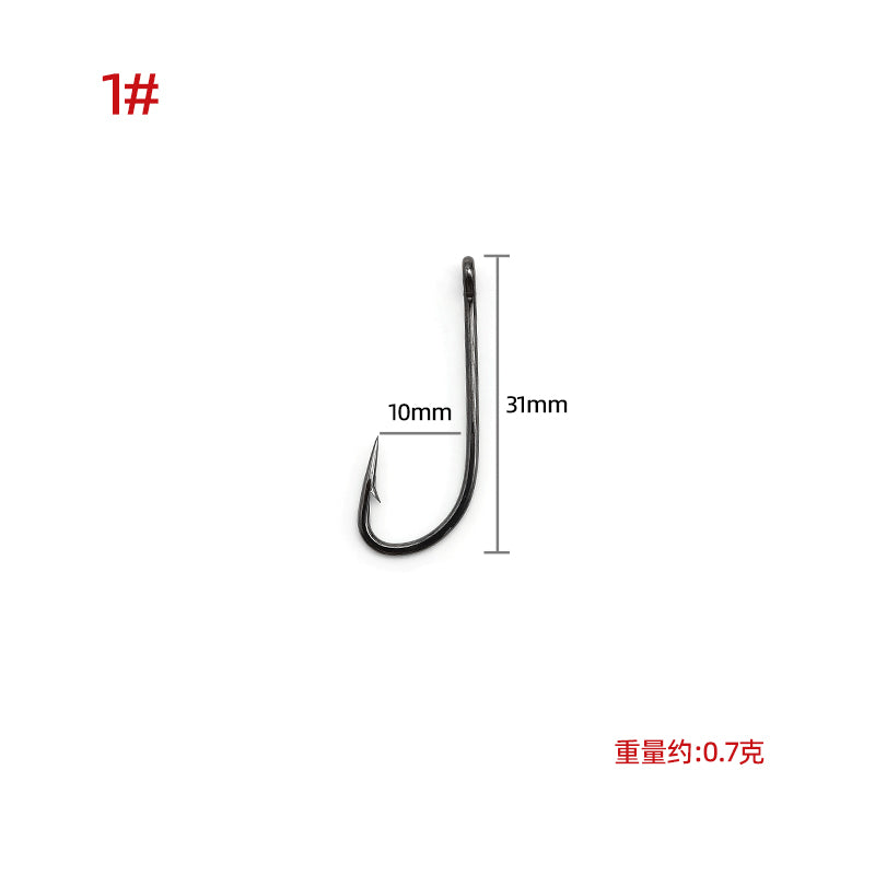 Ultra-Sharp High-Strength Carbon Steel Dry Fly Bare Hooks Streamer Hooks for Fishing
