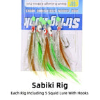 Sabiki Rig with Soft Octopus Lures