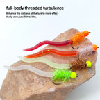 Squirmy Worm Fly Luminous Soft-Bait Trout Lure Fly Fishing Lure