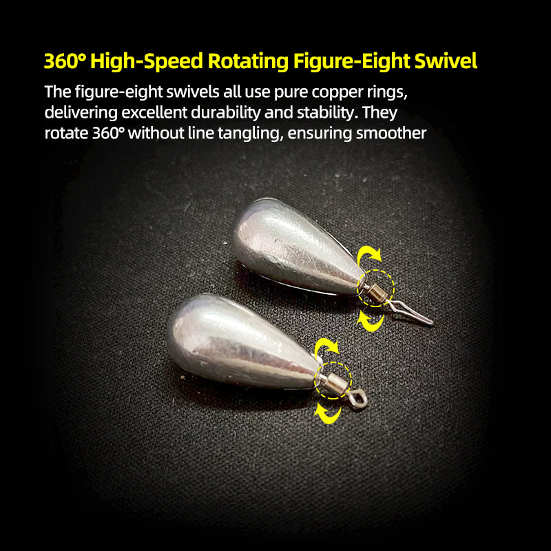 Teardrop-Shaped Drop Shot Weight/ Free Sliding Weight