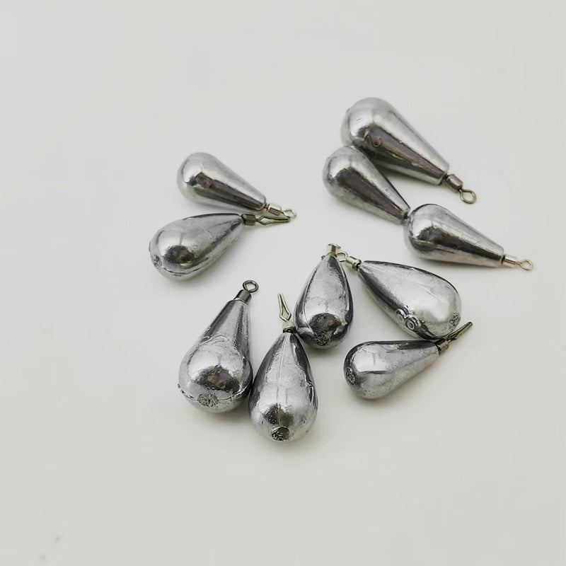 Teardrop-Shaped Drop Shot Weight/ Free Sliding Weight