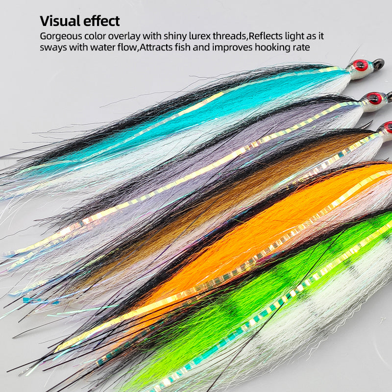 Multi-Color Big Red-Eyed Simulated Baitfish Streamer Fly