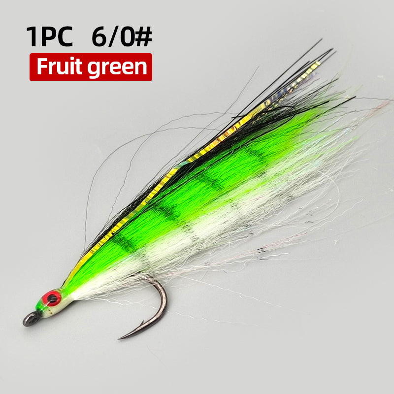 Multi-Color Big Red-Eyed Simulated Baitfish Streamer Fly