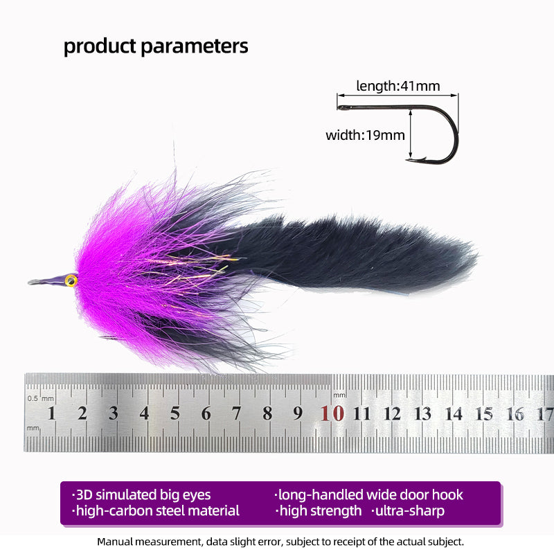 Big-Eyed Artificial Baitfish Streamer Fly Fishing Tackle Lure Fly Fishing Flies