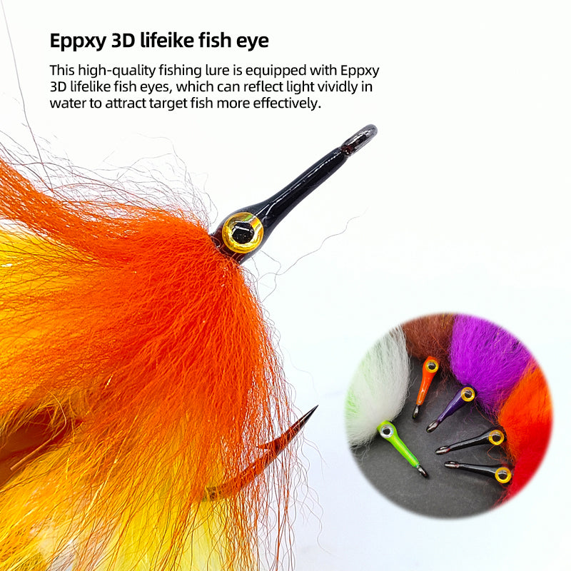 Big-Eyed Artificial Baitfish Streamer Fly Fishing Tackle Lure Fly Fishing Flies