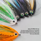 Multi-Color Big-Eyed Simulated Baitfish Streamer Fly Fishing Tackle Lure Fly Fishing Flies