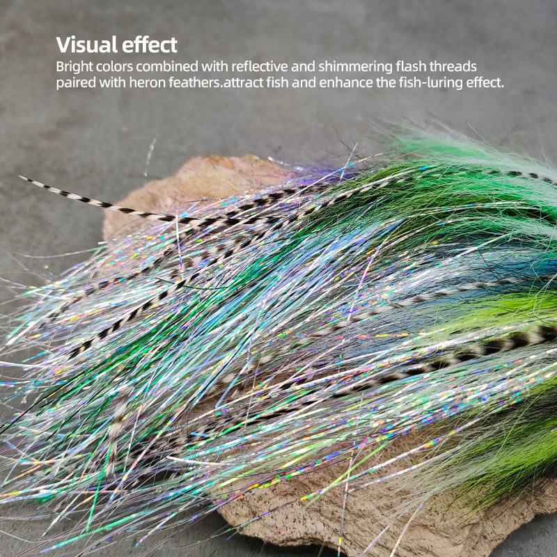 Multi-Color Big-Eyed Simulated Baitfish Streamer Fly Fishing Tackle Lure Fly Fishing Flies