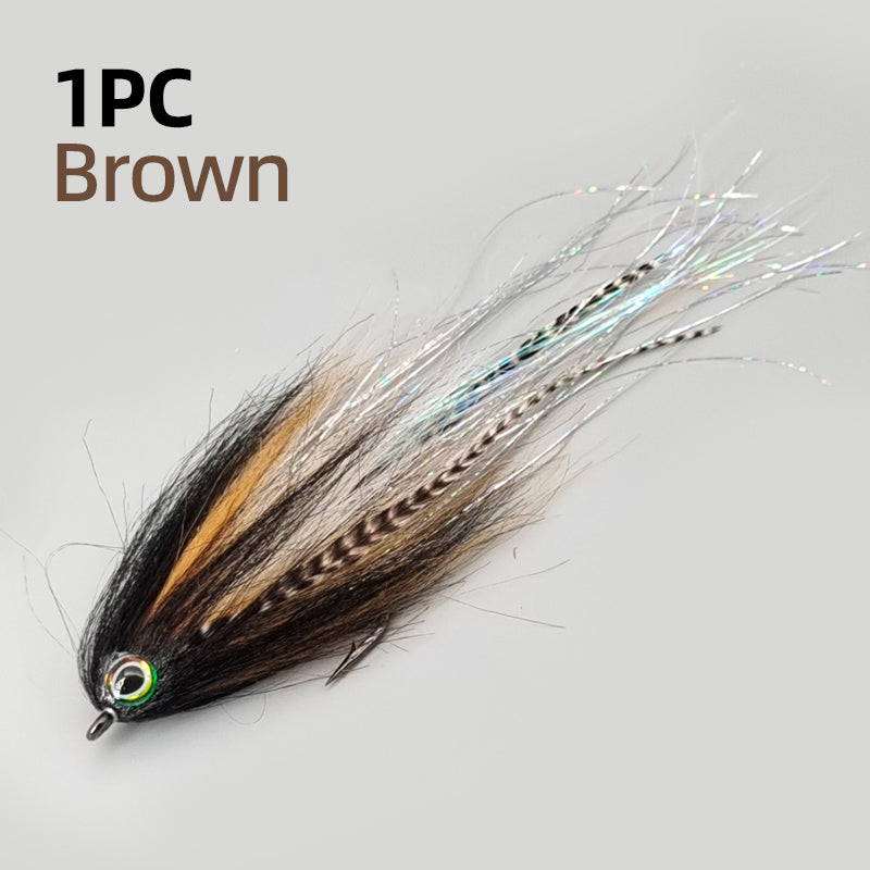 Multi-Color Big-Eyed Simulated Baitfish Streamer Fly Fishing Tackle Lure Fly Fishing Flies