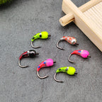 Fly Fishing Brass Bead Head Nymph Scud Bug Ice Fishing Worm Fly Caddis Larvae Insect Baits Trout Bass Fishing Lures