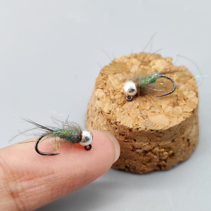 Tungsten Bead Head Wet Nymph Fast Sinking Fly Trout Fishing Lures 16# River Lake