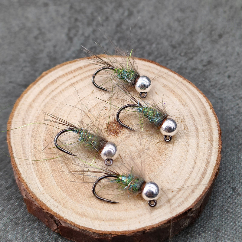 Tungsten Bead Head Wet Nymph Fast Sinking Fly Trout Fishing Lures 16# River Lake