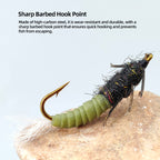 Stonefly Nymph Hand-Tied Fly Fishing Artificial Hard Bait Insect Lure for Trout and Bass Rivers Lakes & Streams