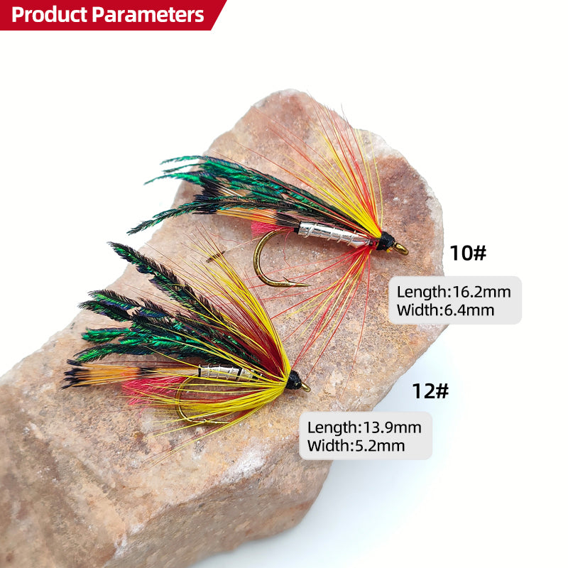 Colorful Wet Fly Tying Hook Fly Fishing Lure with Durable Flies