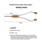 Brass handle Bobbin Holder with Smooth Line Release