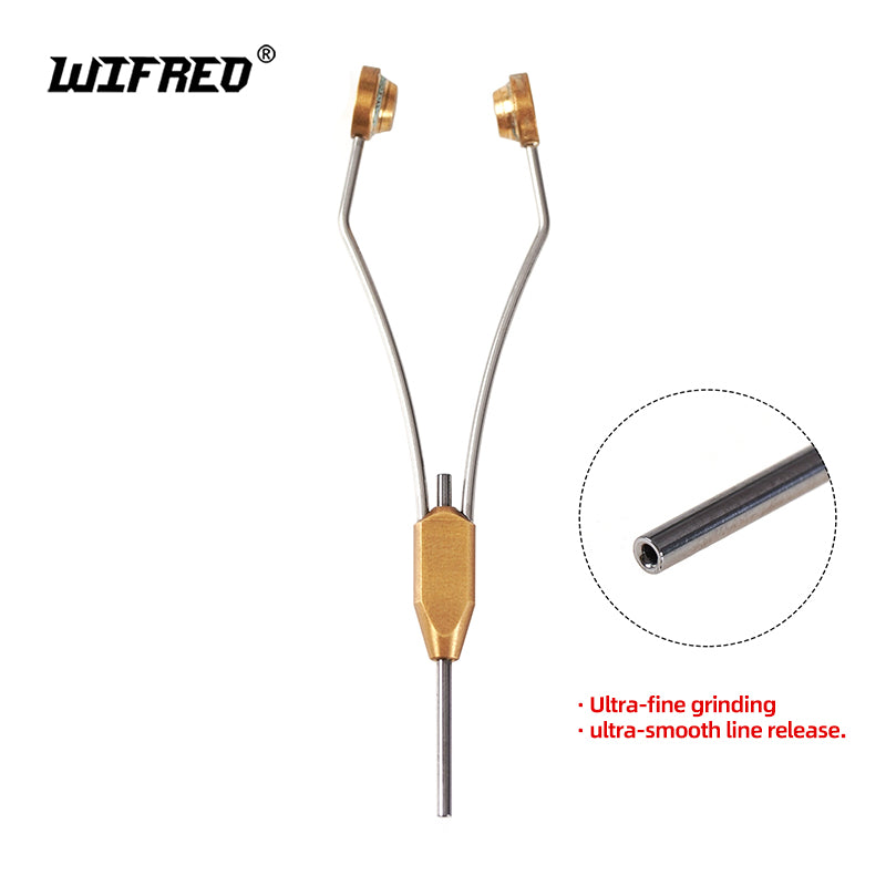 Brass handle Bobbin Holder with Smooth Line Release