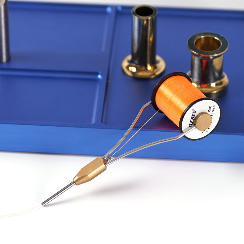 Brass handle Bobbin Holder with Smooth Line Release