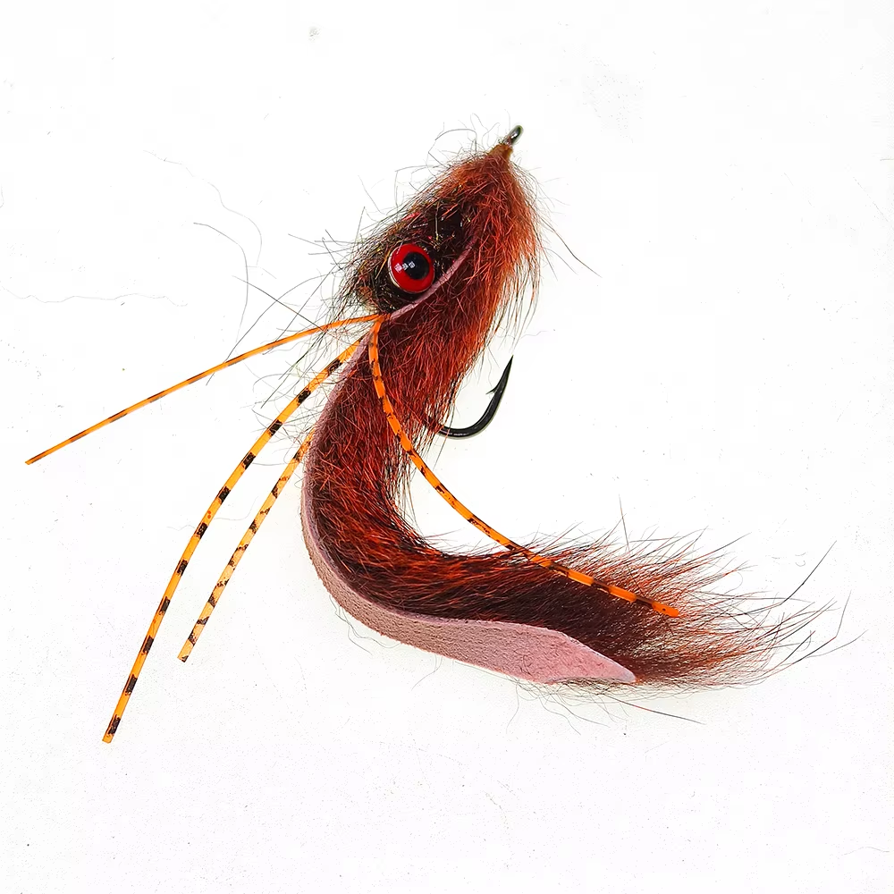 #4 #6 Brass Dumbbell Eyes Long Tail Squirrel Strip Zonker Bait for Bass and Pike