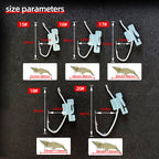 Luminous Live Shrimp Hook - Special Spring Shrimp Back Hook for Floating Shrimp Rig