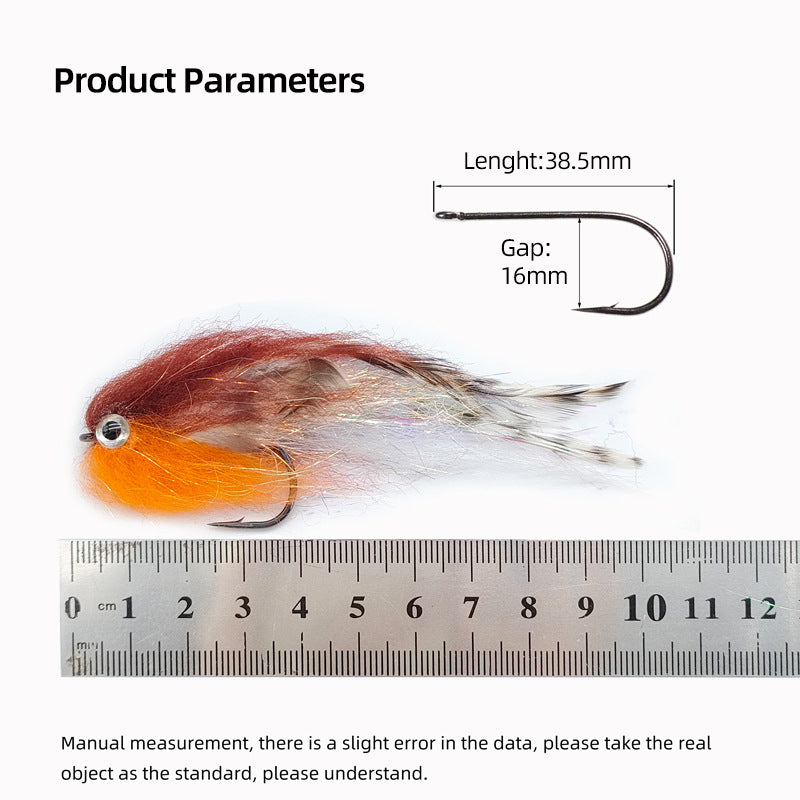 Big-Eyed Artificial Baitfish Streamer Fly Fishing Tackle Lure