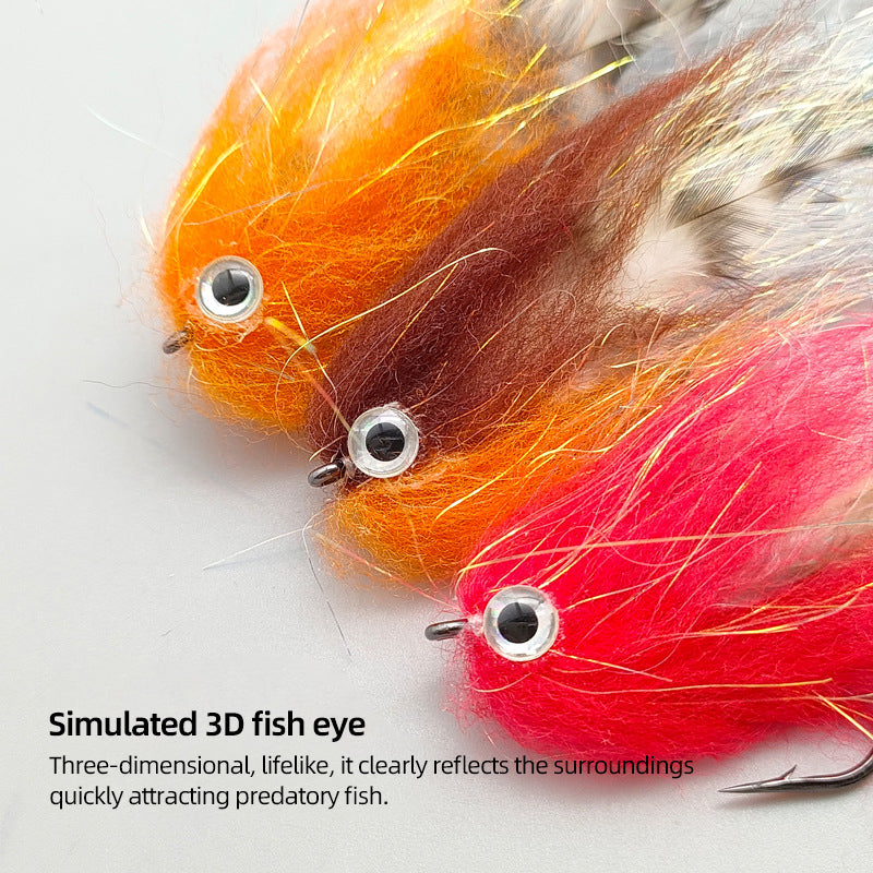 Big-Eyed Artificial Baitfish Streamer Fly Fishing Tackle Lure