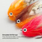 Big-Eyed Artificial Baitfish Streamer Fly Fishing Tackle Lure