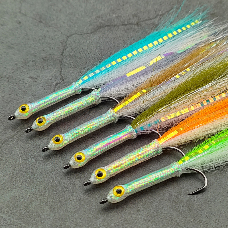 Long-Shank 3D Big-Eye Baitfish Streamer Fly Fishing Lures