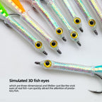 Long-Shank 3D Big-Eye Baitfish Streamer Fly Fishing Lures