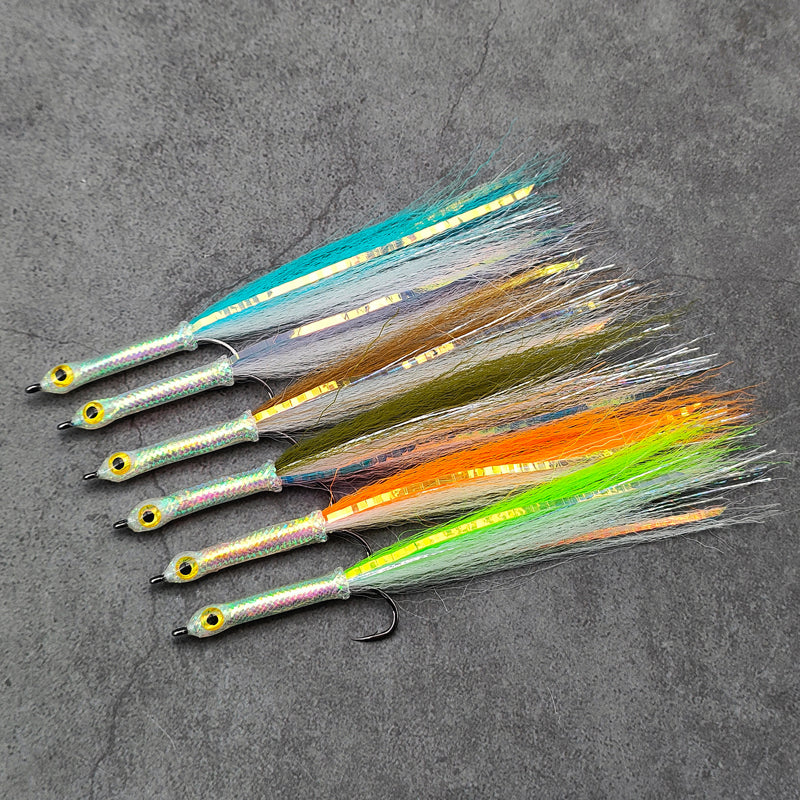 Long-Shank 3D Big-Eye Baitfish Streamer Fly Fishing Lures