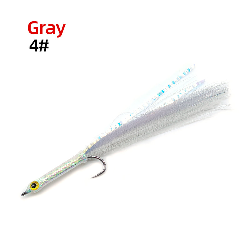Long-Shank 3D Big-Eye Baitfish Streamer Fly Fishing Lures
