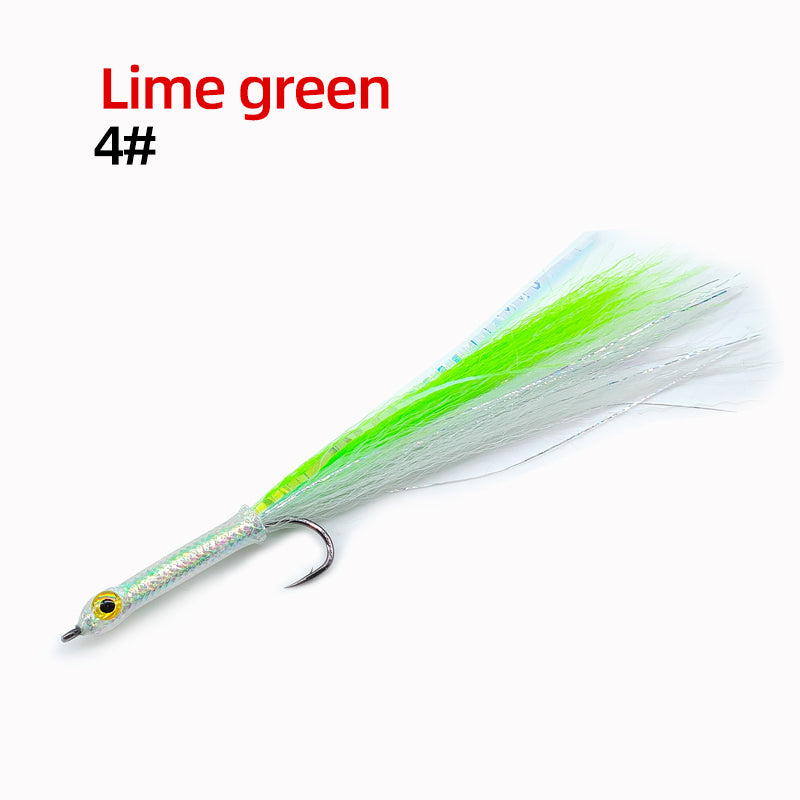 Long-Shank 3D Big-Eye Baitfish Streamer Fly Fishing Lures